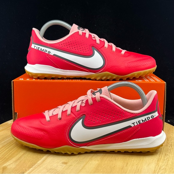 Nike Other - Nike Tiempo Legend 9 Academy TF Turf Siren Red White Black DA1191-618 Mens Sizes
